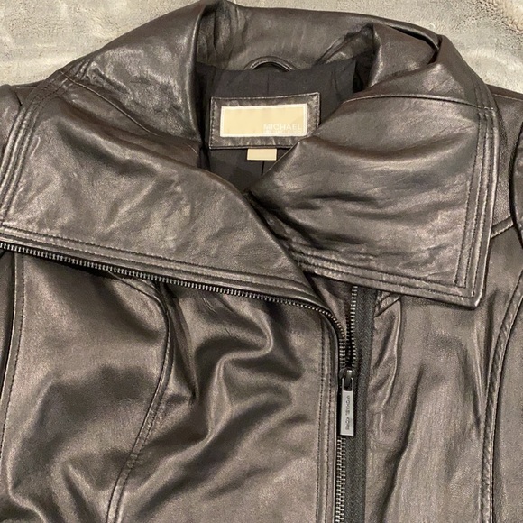 Michael Kors Leather Jacket - Picture 8 of 9